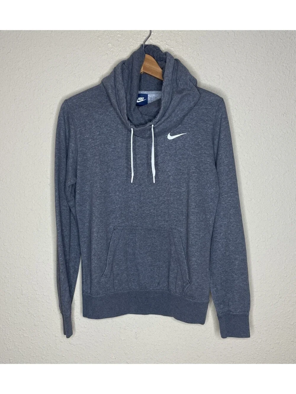 Nike Hoodie Women’s Small Gray Sweatshirt Rally Funnel Neck Long Sleeve…